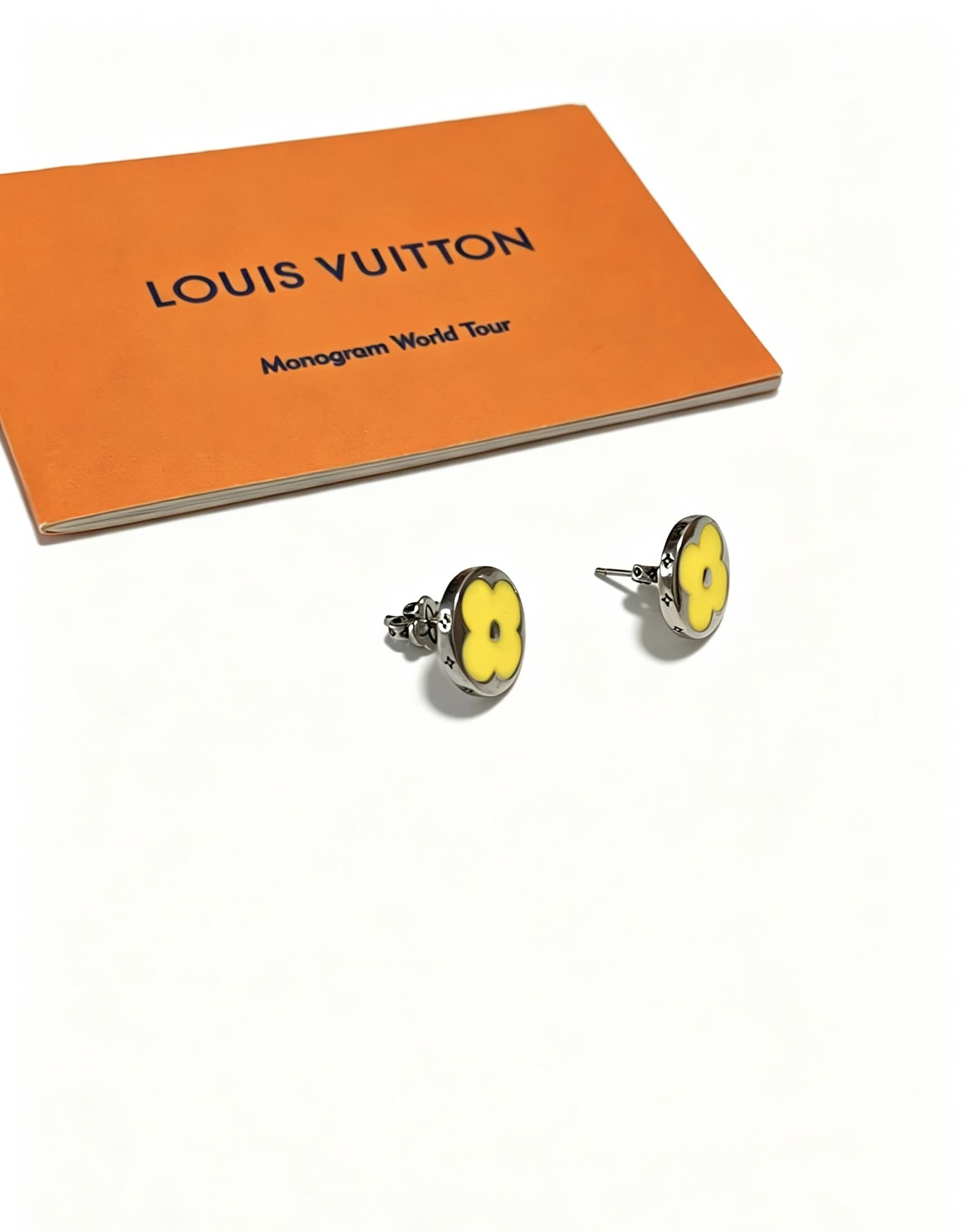 Louis Vuitton Yellow Flower Earrings
